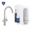 GROHE Blue Home vandanlæg med Duo C-tud vandhane i Supersteel