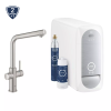 GROHE Blue Home vandanlæg med Duo L-tud vandhane i Supersteel