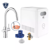 GROHE Blue professional med vandhane m. C-tud og udtræk i krom. Inkl montering.