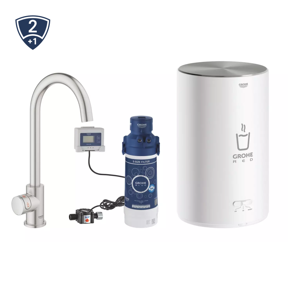 GROHE Red Mono C-tud i Supersteel - M Kedel billede