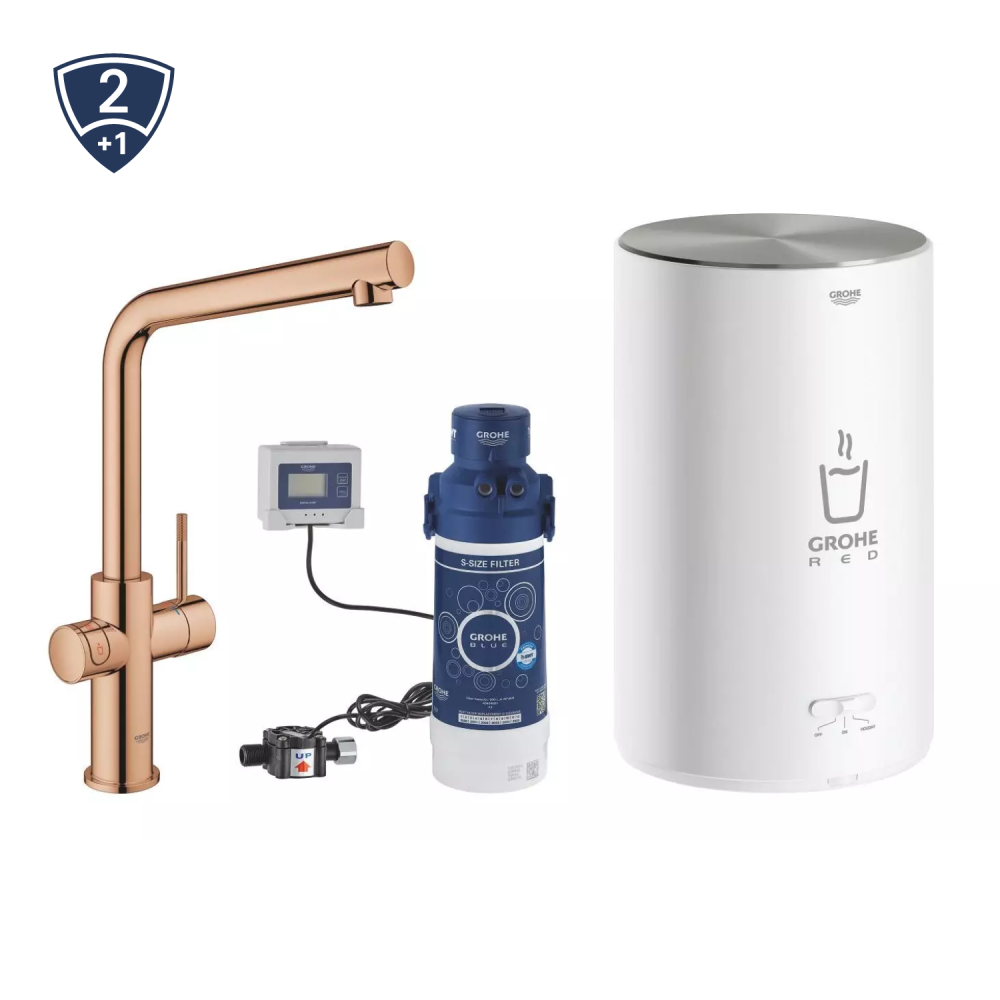 GROHE Red Duo med L-tud i Poleret Warm Sunset - Str. M kedel