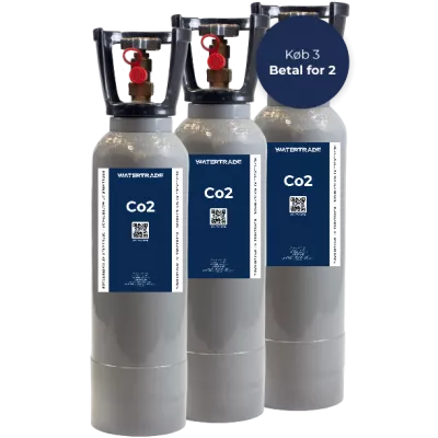 3.75 kg CO2 startsæt (3 pak) CO2 / kulsyreflaske Startsæt