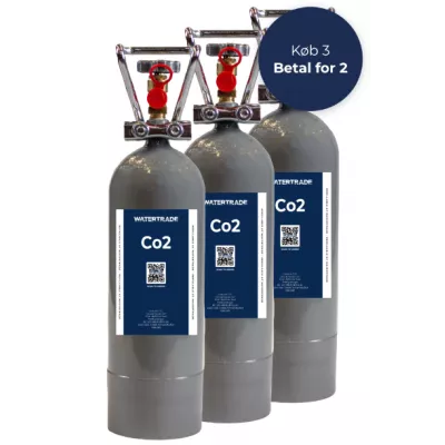 2 kg CO2 startsæt (3 pak) CO2 / kulsyreflaske Startsæt