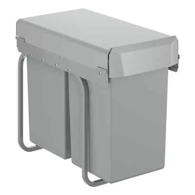 Affaldsspand 30 cm 2x15L Affaldssortering