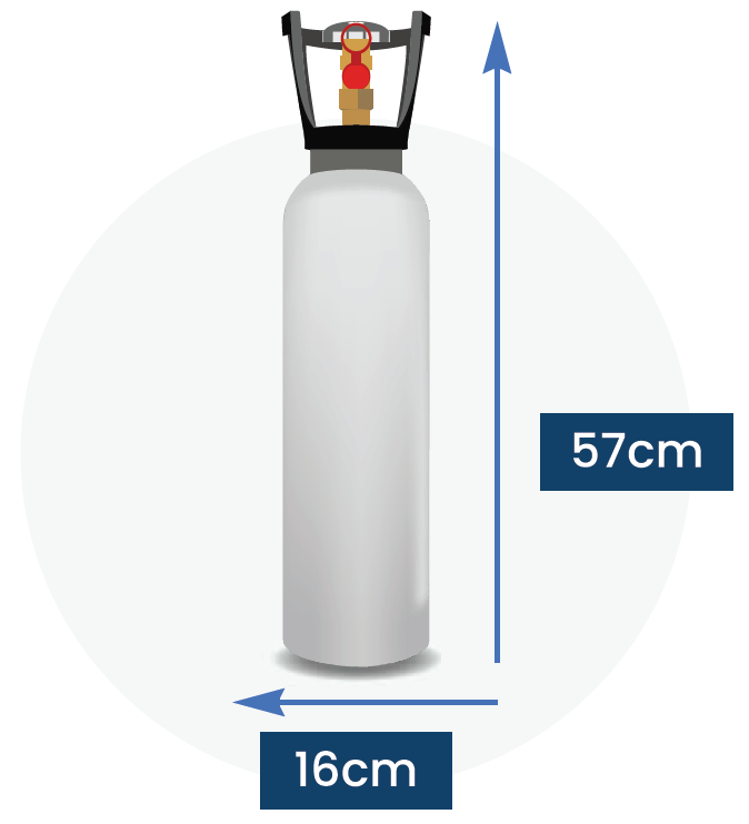 3.75 kg CO2 flaske (2 pak)