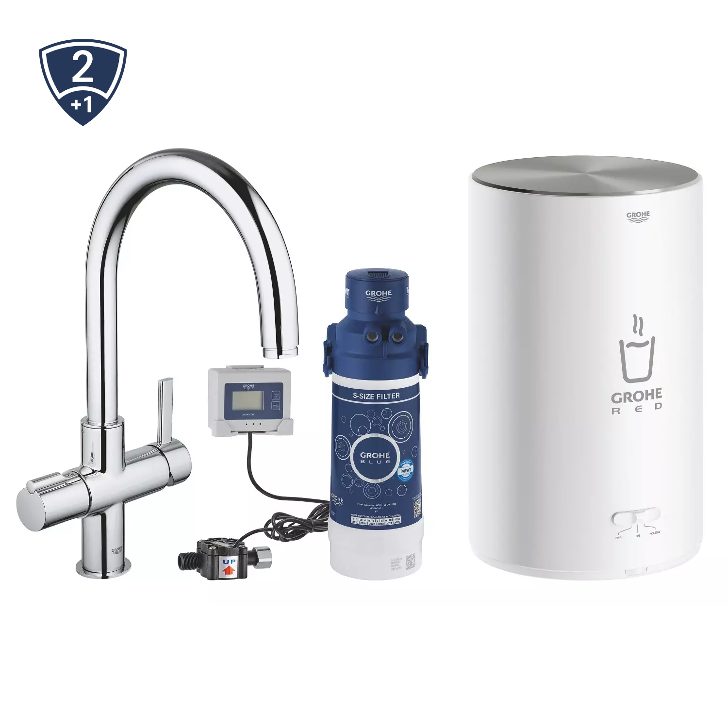 GROHE Red Basic model med C-tud i Krom | Watertrade.dk